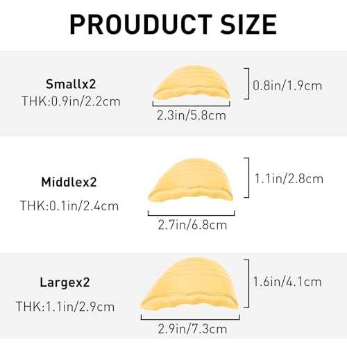 3 Pares Rellenos para Zapatos Grandes Color Amarillo miniatura 3