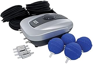 CrystalClear PondAir 4, Aeration Kit for Water Gardens & Koi Fish Ponds up to 2,000 Gallons, Quiet & Energy Efficient, Made for Year-Round Use to Maintain Clean & Clear Water