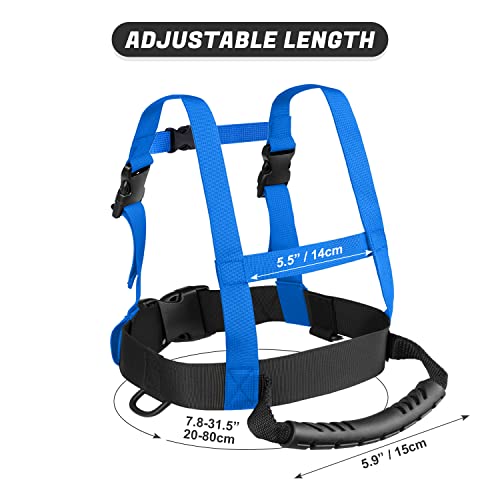 Odoland Kids Ski Snowboard Training Harness Toddler Skiing Harness with Removable Leash Speed Control Teaching for Beginners, Blue by Odoland - Image 4