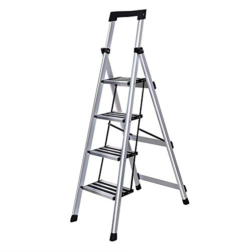 Xiao Folding Herringbone Engineering Ladder 4 Step Pedal Widening Thickened with Handrails Stable Multi Functional