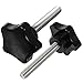 2pcs Star Knob Screws Handheld Screw Grips Star Knobs Thread Hex Nuts Knob Replacement Handle Star Shape Screw Knobs Thread Head Clamping Knob Stainless Steel Mechanical