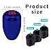 CHRYMUM Car Gear Shift Knobs, Manual Gear Shift Knobs Replacement, Universal Car Accessories Interior Stick Shift Knob, Manual 5 Speed Universal Gear Stick Shift Knob for Car Truck SUV (Blue)