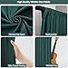 10x10ft Wrinkle Free Hunter Green Backdrop Curtain for Parties Soft Fabric Drapes Wedding Dark Green Curtain Backdrop for Birthday Party Decorations Background for Photography 5x10ft,2 Panels