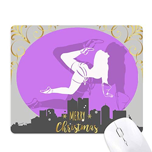 Tapis de souris Noël original en caoutchouc, une idée cadeau de bureau humoristique