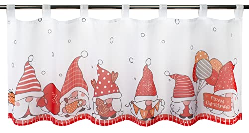 Delindo Lifestyle Scheibengardine WICHTEL Party, modern weiß...