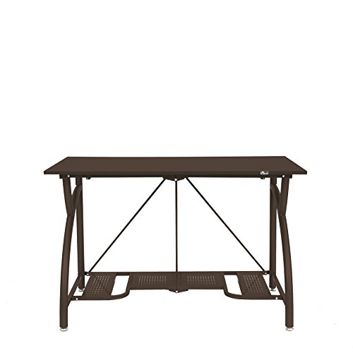 Origami Multi-Purpose fodable Steel frame Table,Sturdy Heavy Duty PC Computer Desk, Fully Assembled