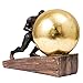 Lukitas Sisyphus Sculpture Home Decor, Struggler Statue, Sportsman Figurine Ornament for Office Living Room, Resin L8.5''