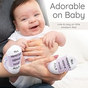 ZIRI ZANE Baby Sock Gift Set 7 Unique Pairs Cute Funny Unisex Newborn Gifts for Baby Showers Registries