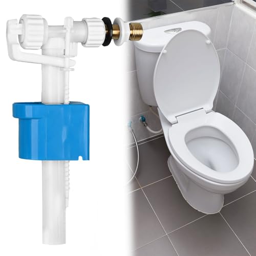 Vanne de remplissage de réservoir de chasse d'eau - Pièces de rechange universelles - Robinet d'entrée G1/2 - Raccord en laiton - Pièces de rechange - Valve d'admission latérale - Convient pour la