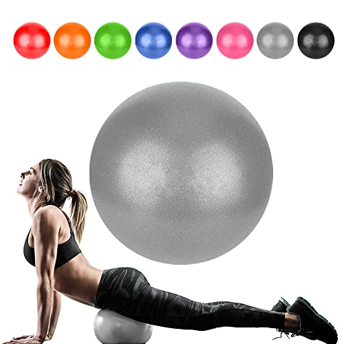 Image of PL-SEB-023 SEB-Gray 9 Inch Small Pilates Ball for Therapy Mini Workout Core Small Exercise
