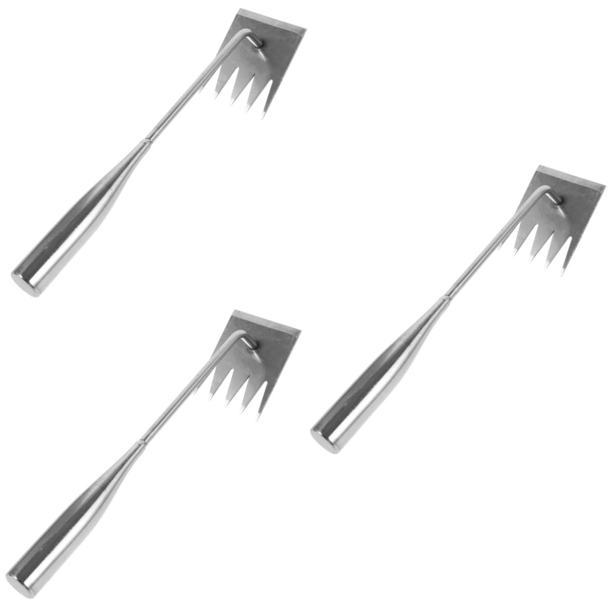 BESPORTBLE 3pezzi Weeder Tool Inossidabile per Giardinaggio Strumento per Rimozione Erbacce e Resistente per e Orticoltura