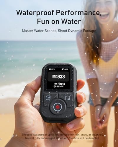 Image of TELESIN T13 Remote for DJI Osmo Action 6 /5 Pro /4 & Osmo 360 | for DJI Osmo Action 6 /5 Pro /4 and Osmo 360 - Waterproof Remote with 1.4 inch HD Screen, 50m Wireless Range and 8H Battery