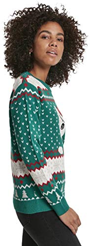 41ejy7Qwu2L Urban Classics Pullover Ladies Kitty Christmas Ugly Sweater Shirt Femme