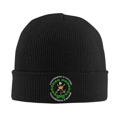 Sombrero Unisex Sombrero Personalizado de la Legión Española de Punto Hip Hop para Hombre y Mujer Escudo de Armas Unisex de España cálidos de Invierno Regalo para Deportes al Aire Libre