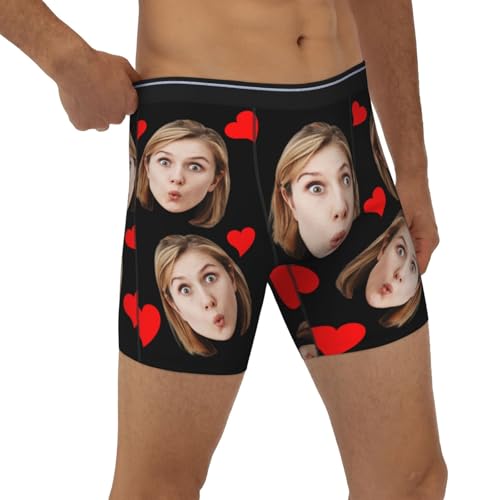 Hombres Regalos Customized Boxers Customized Pajama Underwear Customize Face Boxers Shorts Customized Valentines Men4