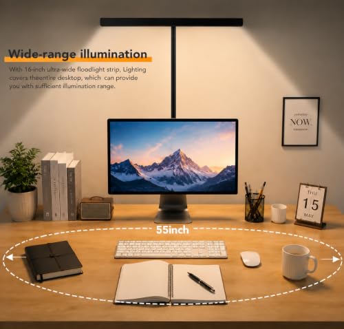 Lampe de bureau anti fatigue visuelle LED flexible avec télécommande