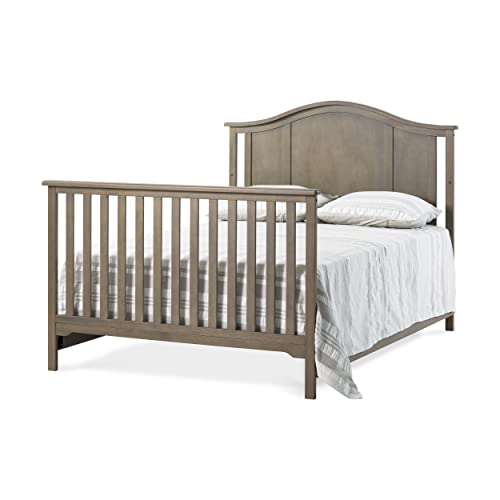 Child Craft Forever Eclectic Cottage Arch Top 4 In 1 Convertible Crib, Converts From Crib To Toddler Bed, Daybed And Full-Sized Bed, Fits Standard Crib Mattress (Dusty Heather Brown) #TOP4