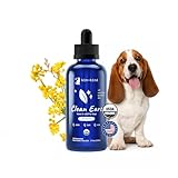 kin+kind Clean Ears - Natural Leave-in Dog Ear Cleanser - Certified USDA Organic - Fragrance Free - 4 fl oz