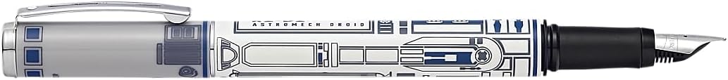 Sheaffer Pop Star Wars R2-D2 Fountain Pen with Chrome Trim and Medium Nib