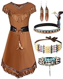 Haysandy Women's Halloween Costume Maiden Princess Outfit for 60s 70s Girls Lady Halloween Cosplay Dress(Large)