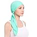 Damen Kopftuch Chemo Sommer bedruckte Schal Turban Kopftücher Headwear Bandana Beanie Mütze Frauen Krebs Kopfbedeckung Headwrap schals Gap Indien Muslim Stretch Hut für Krebs, Chemo, Haarausfall