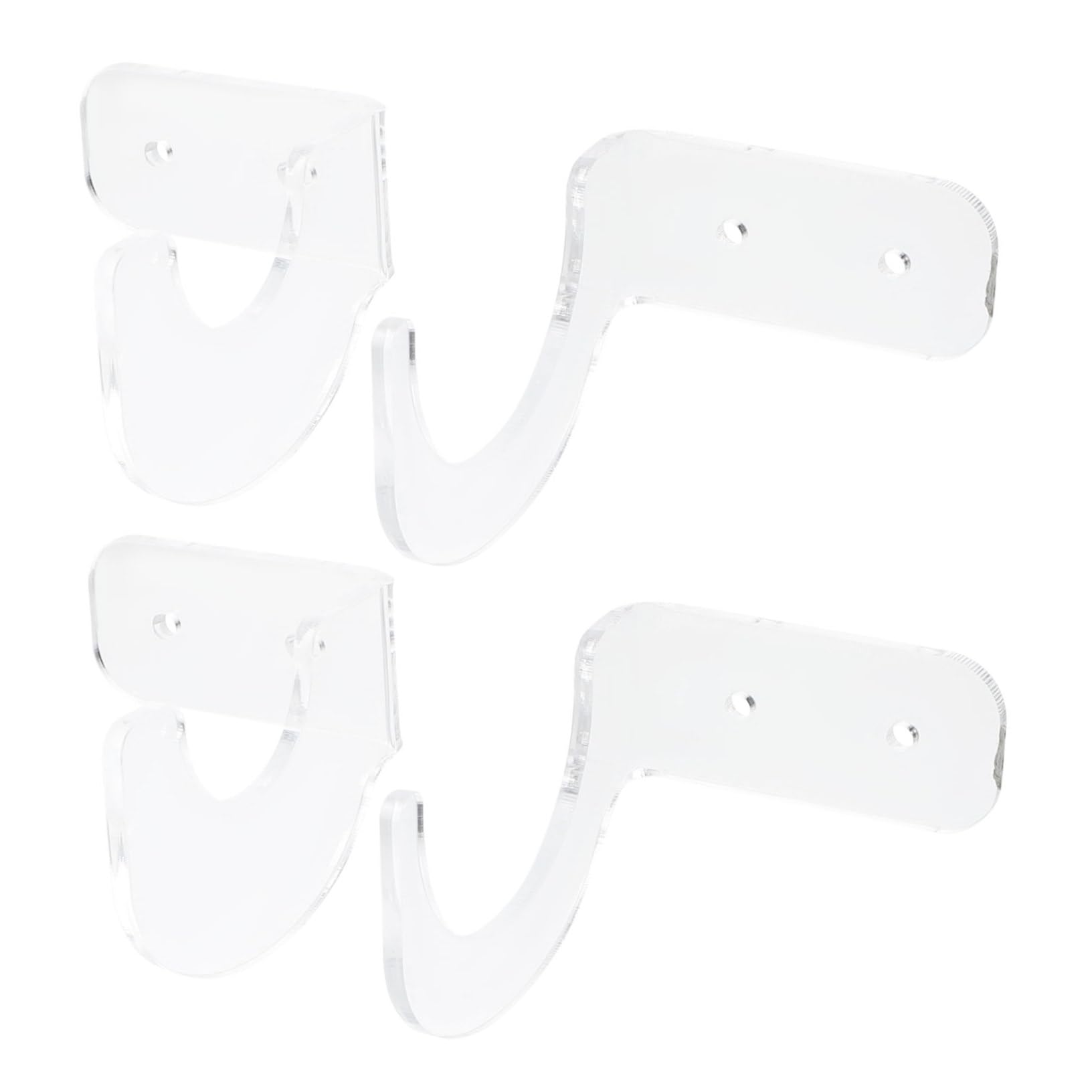 GOOHOCHY Acrylic Softball Bat Display Stand Hockey Tennis Bat Rack Shelf Wall-mounted Display for Collectors