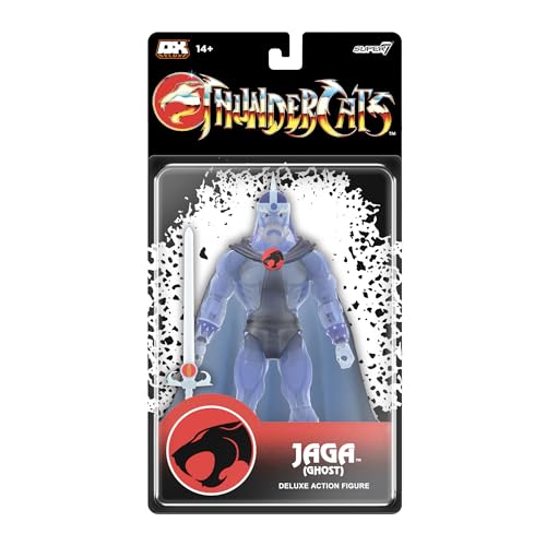 Image of Super7 Deluxe Thundercats Ghost Jaga - 7 inch Thundercats Action Figure with Accessories - Classic Cartoon Collectibles and Retro Toys