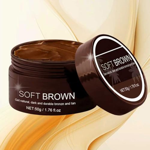 Gel de bronceado, 50 g, crema aceleradora de bronceado, crema aceleradora de bronceado intensa, suave y marrón, logra un bronceado natural con ingredientes naturales