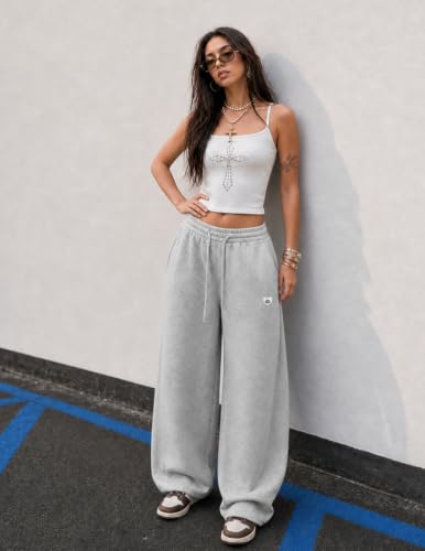 Image of Aelfric Eden Mens Wide Leg Sweatpants Solid Arc Sweat Pants Open Bottom Casual Athletic Lounge Pants with Pockets