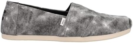 TOMS Womens Alpargata Distressed Slip On Flats Casual - Black - Size 9 B | Image 2