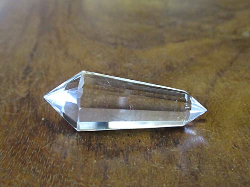 レア★天然水晶ヴォーゲルワンド 12面カット　ダブルポイント　高透明　美品 レア☆天然水晶ヴォーゲルワンド 12面カット ダブルポイント 高