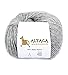 100% Baby Alpaca Yarn Wool Set of 3 Skeins DK Weight - Made in Peru - Heavenly Soft and Perfect for Knitting and Crocheting (Soft Gray, DK)
