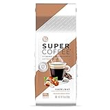 KITU SUPER COFFEE Grounds, Energy & Immunity (2x Caffeine, Vitamins, Antioxidants) [Hazelnut] 10 Oz,...