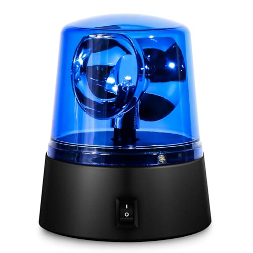 Image of 1PCS Blue 360 Degree Rotating Strobe Light, Flashing Police Light Disco Bar Party Decorative Light