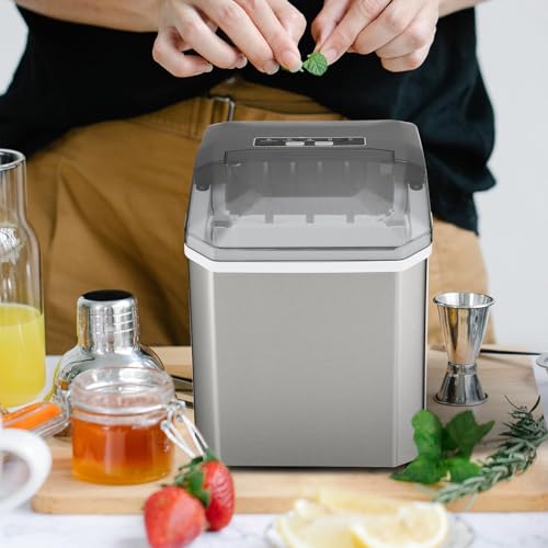 Máquina portátil para hacer hielo de mostrador NUOBESTY miniatura 6