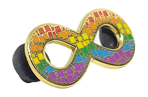 Autistic Pride Autism Infinity Symbol Mosaic Rainbow Spectrum Enamel Pin | Celebrate Neurodiversity Autism Acceptance Neurodivergent Pride Pin