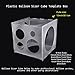 Auihiay 2-10 Inch Collapsible Plastic Balloon Sizer Box Cube, Balloon Size Measurement Tool for BalloonDecorations, BalloonArches, BalloonColumns