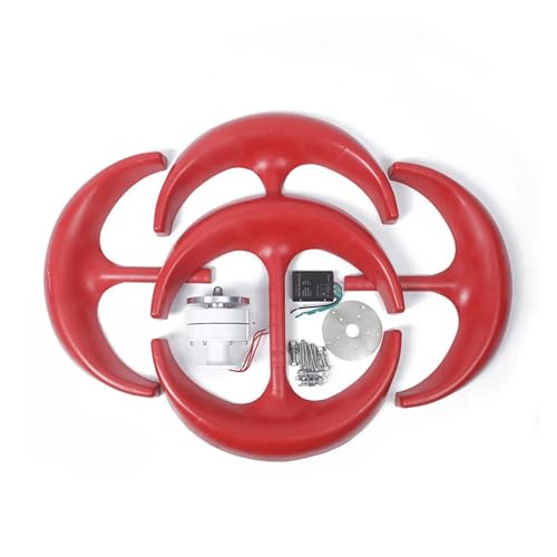 Kit turbina eolica orizzontale da 3000 W con regolatore di carica - Generatore eolico ad asse verticale da 12 V/24 V/48 V per soluzioni energetiche industriali, mulino a vento compatto piccolo