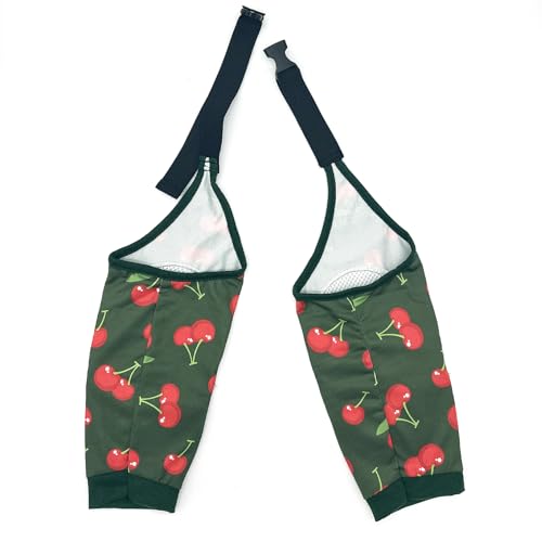 Image of Dog Knee Protector Pad for Calluses Knee Brace Front Elbow Support Wrap, Pet Sleeves for Wounds Dog Elbow Callus Treatment for Medium Large Dogs with Scarf(XLCherry )
