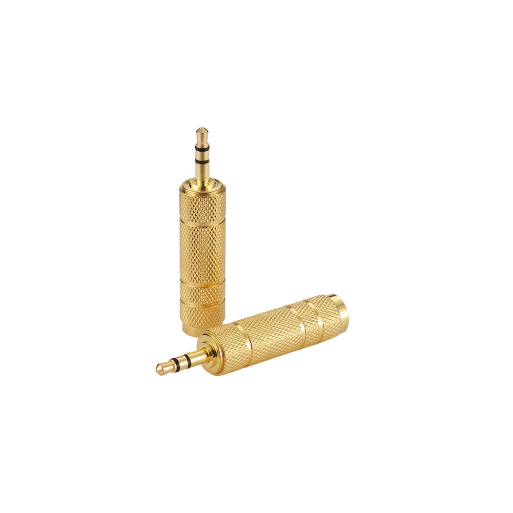 Hembra a 3,5 mm Macho Enchufe Adaptador de Audio estéreo Jack convertidor, Enchufe de 6,5 mm, micrófono Salida Adaptador Enchufe Enchufe