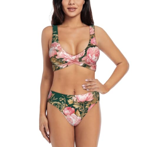 Maillot de bain deux pièces push-up réglable pour sublimer et galber le buste