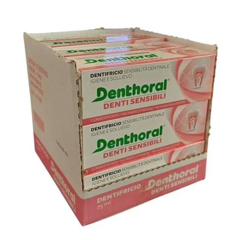 Denthoral dentifricio Denti Sensibili confezione famiglia da 12 pezzi