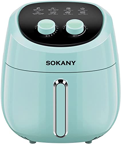 Image of 4 Liter Air Fryer 1500W Oven with Touch Control Panel with 6 Cooking Presets Timer Selection and Fully Adjustable Temperature Control (Black)