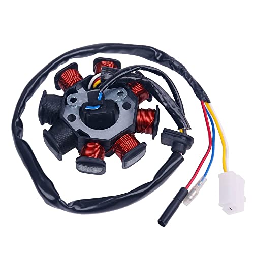 Stator GY6 50cc 139QMB à 8 bobines pour stopper les ratés d'allumage magnéto
