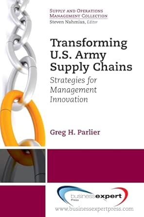 Transforming US Army Supply Chains: Strategies for Management Innovation book cover