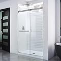 DreamLine Essence 56-60 in. W x 76 in. H Frameless Bypass Shower Door in Chrome, SHDR-6360760-01