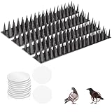 Bird Spike Strips for Outdoor Surfaces with Adhesive Strips...