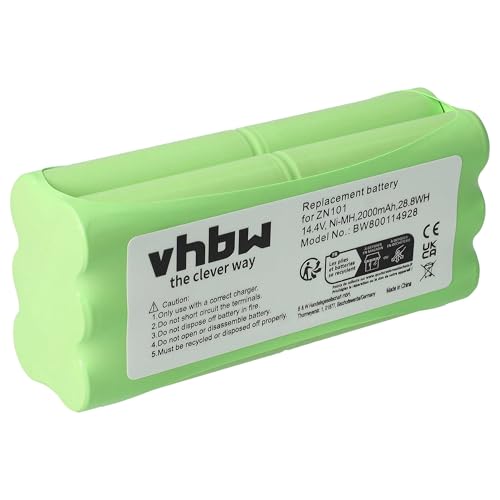 vhbw Batterie Compatible avec Dirt Devil Fusion M611, Libero, M606, M606-1, M606-2, M606-3, M606-4, M607, M607 Spider aspirateur (2000mAh, 14,4V, NiMH)