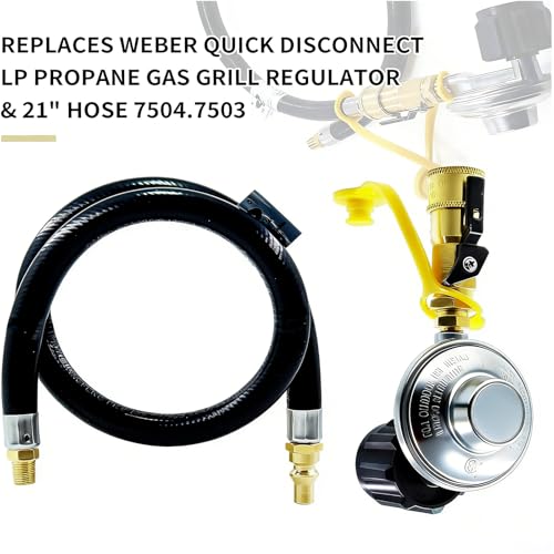 MCAMPAS Propane Quick Connect Regulator Hose Kit for Weber Spirit 500/700, Genesis 1000-5000, Platinum I/II Grills – Replaces Weber 65570, 7503, 7504 Parts by MCAMPAS - Image 2