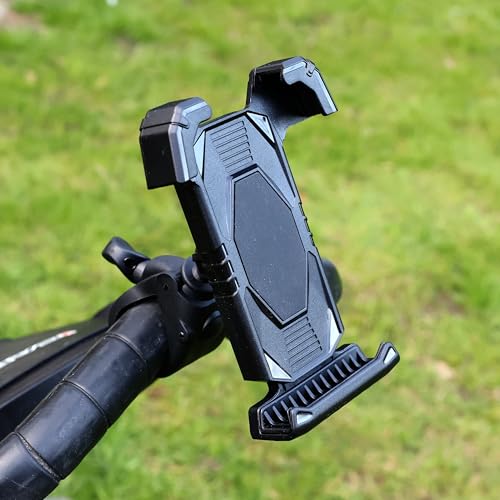 RHINORO 2025 New Golf Push Trolley Phone Mount Universal Smartphone Holder with Adjustable Ball-Head Secure Claw Black